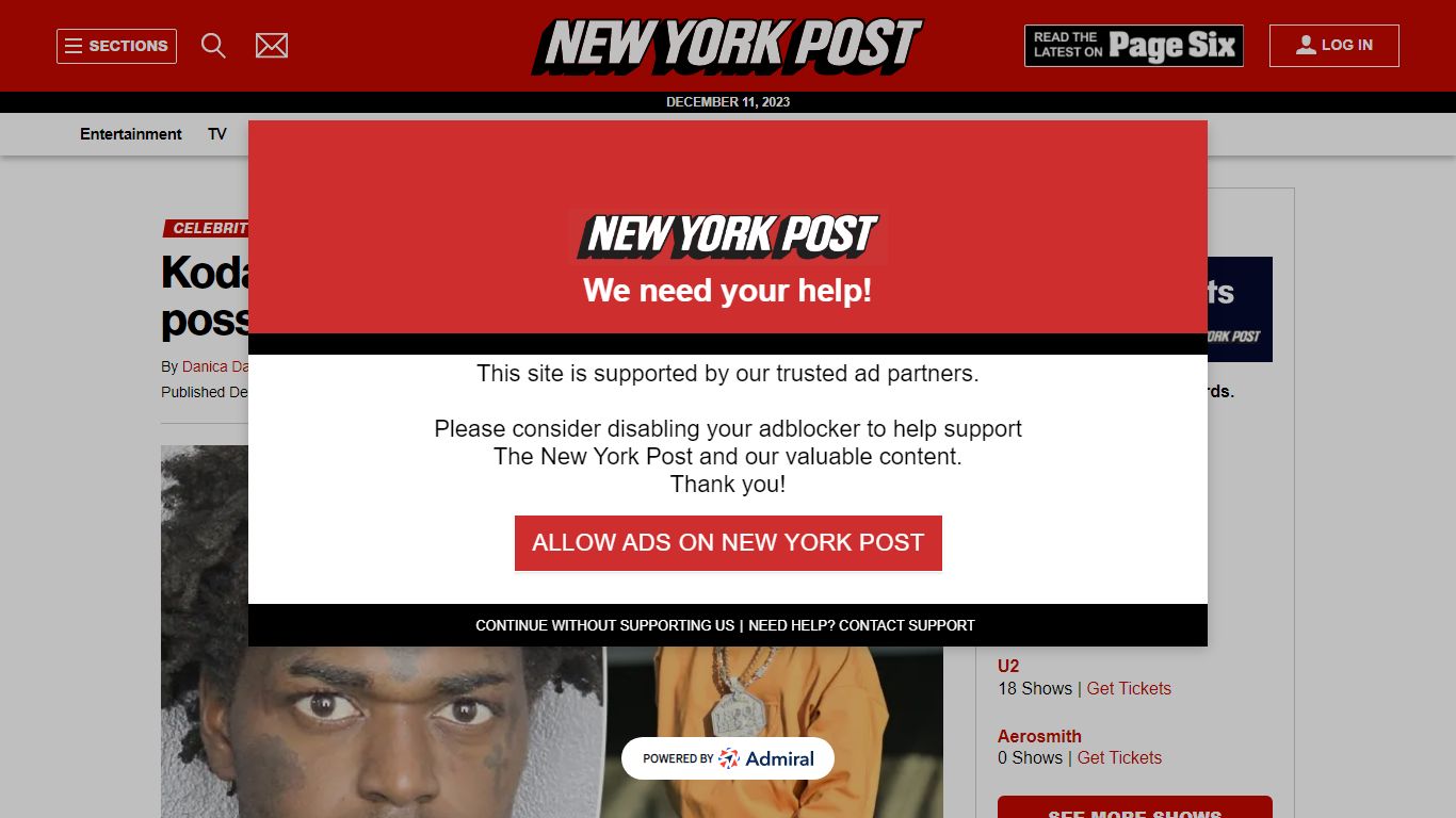 Kodak Black arrested for cocaine possession, evidence tampering